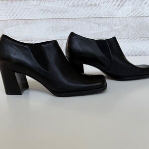 "WESTIES" BLACK LEATHER BOOTIES!!  NEVER WORN!!